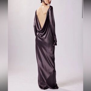 REEF DRAPED DRESS - ASH